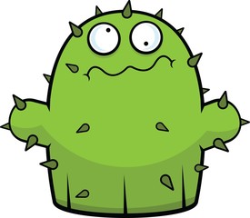 Cartoon Little Cactus Silly
