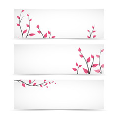 Three gentle vector headers for your text