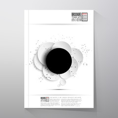 Abstract background of paper speech bubble with the social