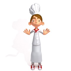 Chef 3d illustration