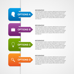 Abstract infographic template. Design elements.