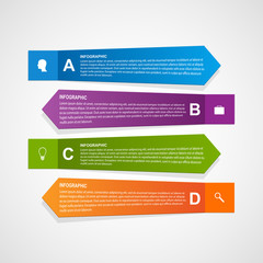 Abstract paper infographic template.