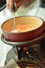 Swiss cheese fondue