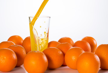 Glass of orange juice