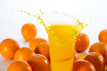 Glass of orange juice