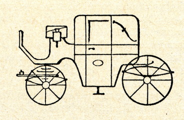 Fototapeta na wymiar Fiacre (carriage)