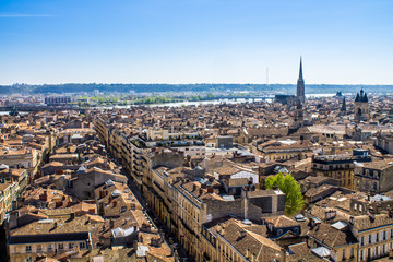 cityscape of Bordeaux, France - obrazy, fototapety, plakaty