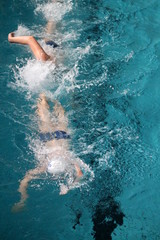 Obraz na płótnie Canvas Swimming
