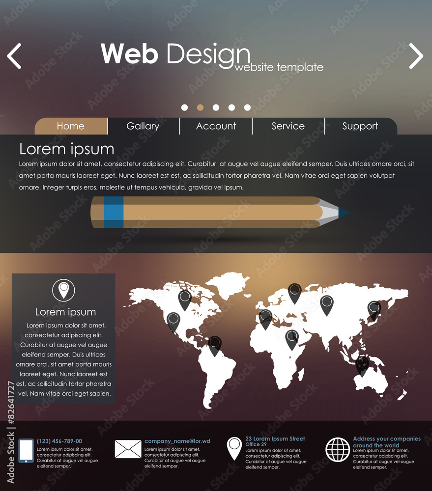 Poster Menu design for web site