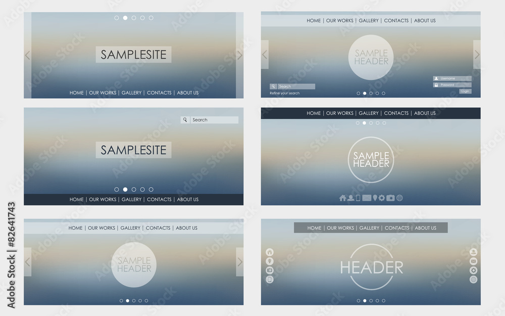 Poster Header design for web site
