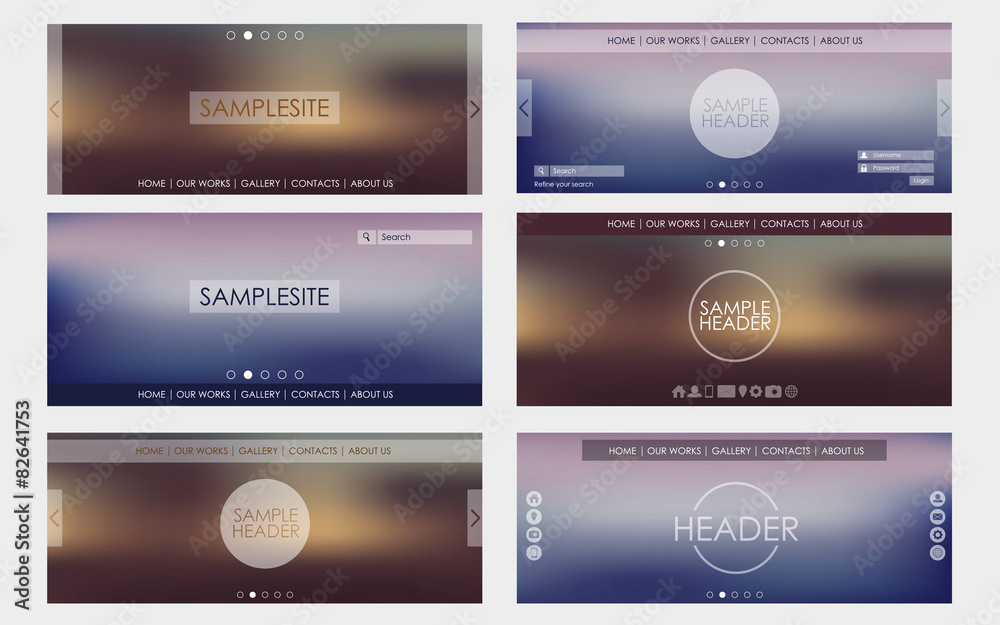 Poster Header design for web site
