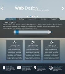 Menu design for web site