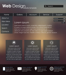 Menu design for web site