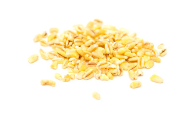 wheat grains isolated
