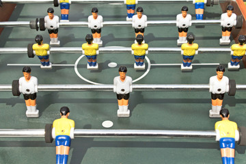 Fototapeta premium Tabletop football figures