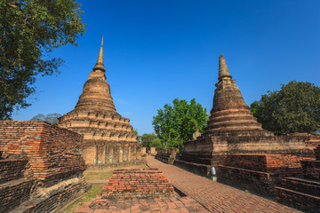 Fototapeta premium old temple at Chiangmai province of Thailand