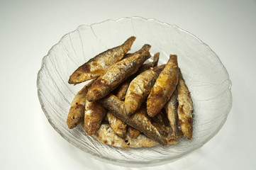Grilled sardine fish
