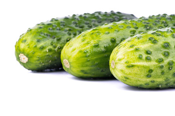 Three cucumber
