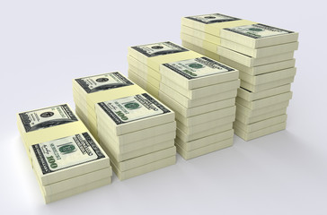 Big money stack. Finance concepts