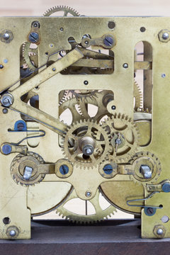Detail einer mechanischen Uhr
