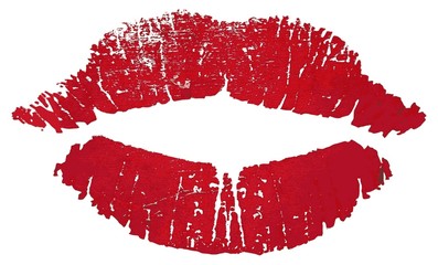 Baiser rouge à lèvres