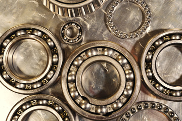 ball-bearings for aerospace industry, titanium and steel