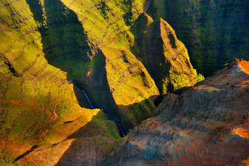 Stunning view into Waimea Canyon, Kauai