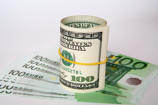 dollars and euro