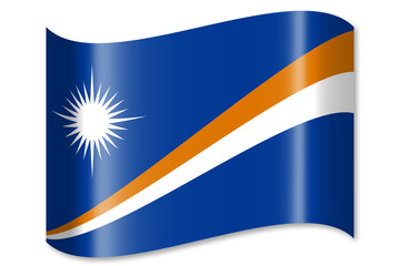 Obraz premium Waving flag concept