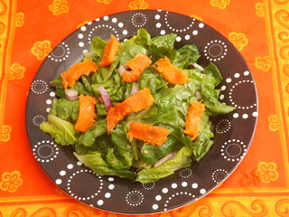 Salat mit Lachs