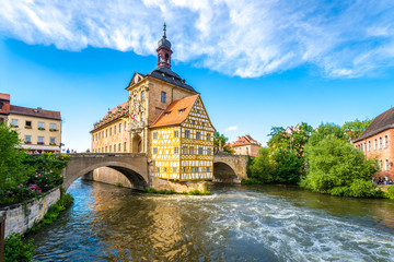 Bamberg, Brückenrathaus, Deutschland 