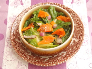 Salat mit Lachs