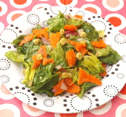 Salat mit Lachs