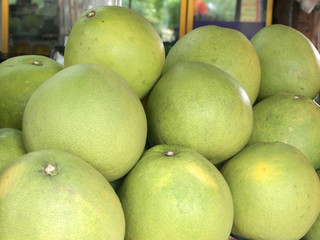 Fresh pomelo sold in markets