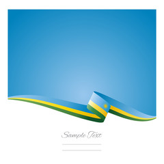 Abstract color background Rwanda flag vector