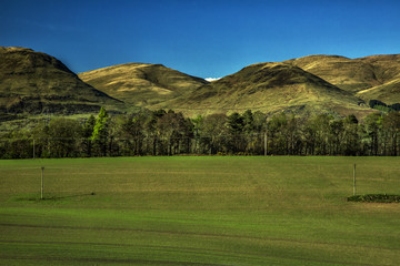 The Ochil Range in Clackmannanshire Scotland