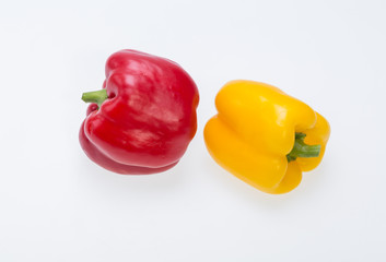 sweet pepper isolated on white background