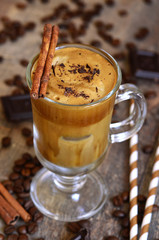Coffee frappe - traditional recipe of grreek cuisine.