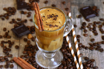 Coffee frappe - traditional recipe of grreek cuisine.