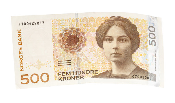 Norwegian 500 krona banknote