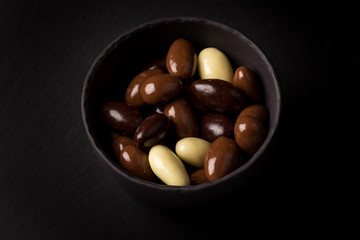 almonds in chocolate