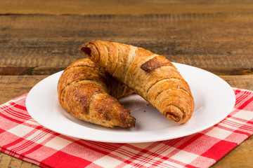 Fresh baked croissants