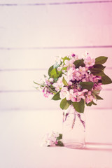 Bouquet of cherry flowers