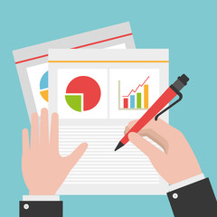 Business plan Vector Design Illustration