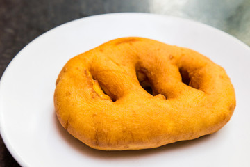 Fresh Tibetan bread named Numtrak Balep served for breakfast