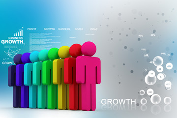 Obraz premium Group of people in line