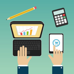 Business plan Vector Design Illustration