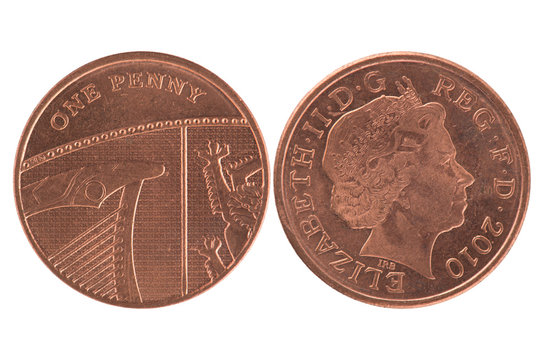 One penny coin