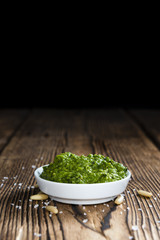 Portion of Ramson Pesto