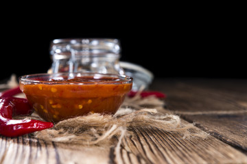 Fresh made Chili Sauce (Sambal Oelek)